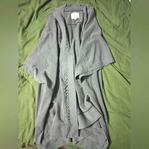 Aerie Charcoal Open Front Cardigan